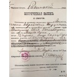 Sterbeurkunden - Provinz Siedlce - um 1902, Briefmarken, russische Teilung