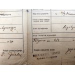 Registrační karta - Krakov Podgórze - Razítko rabína , Podgórze 1920 r.