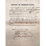Zbiór dokumentów - akt znania - oznaczania wieku - Radzyń, zabór rosyjski