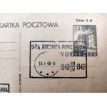 Całostka - Stempel 5 -ta rocznica Powstania w Ghetcie - 1948 - Getto Warszawskie