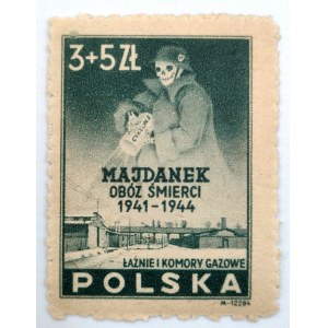 Briefmarke - Vernichtungslager Majdanek - 1941- 1944