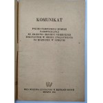 Komuniké polsko-sovětské mimořádné komise pro vyšetřování německých zločinů ve vyhlazovacím táboře Majdanek v Lublinu [ Moskva 1945].