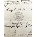 Sammlung von Dokumenten zur Familie Joseph - Briefmarken Bydgoszcz Berlin Jastrowie, Łabiszyn