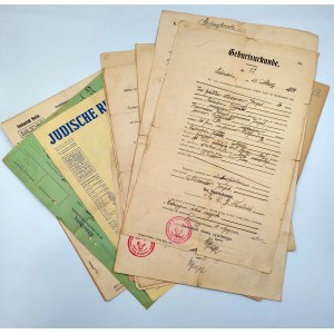 Sammlung von Dokumenten zur Familie Joseph - Briefmarken Bydgoszcz Berlin Jastrowie, Łabiszyn