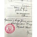 Sbírka listin rodiny Josephů - Známky Bydgoszcz Berlin Jastrowie, Łabiszyn