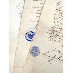 Zbierka dokumentov týkajúcich sa rodiny Jozefovcov - Pečiatky Bydgoszcz Berlin Jastrowie, Łabiszyn