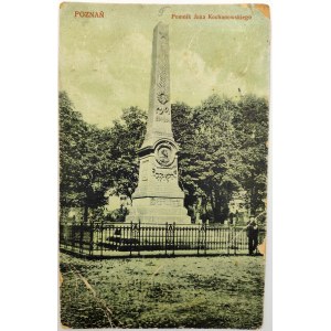Postkarte - Poznañ - Denkmal für Jan Kochanowski -