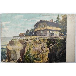 Postkarte - Tafelberge - Schronisko Szwajcarka auf Szczeliniec - 1904 Jahr