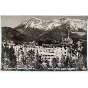 Pohlednice - Rakousko - Známka - Záložní nemocnice v Semmeringu - Feldpost 1942