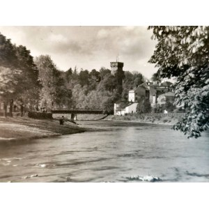 Postkarte - Ciszyn - Fluss Olza - Foto: Kubisz 1945