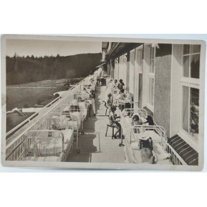 Pohlednice - Kamienna Góra - Sanatorium pro děti s tuberkulózou - Hitlerjugend kolem roku 1940.