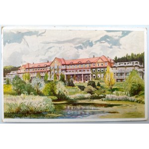 Postkarte - Kamienna Góra - Sanatorium - gemalt von Ivan Friedrich