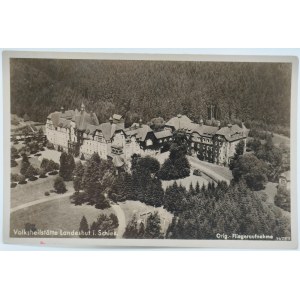 Pohľadnica - Kamienna Góra - Sanatorium - org. letecká fotografia - 1942r