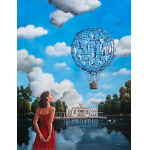 Rafal Olbinski (b. 1943), Life is an autumn day when the birds fly away