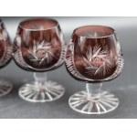 Cognac Glasses Hortensia Steelworks 1970's
