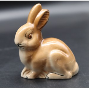 Figurine of the Grey Hare Porcelite Chodzież