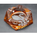 Crystal Ashtray with Swan Smelter Juliet