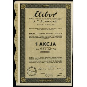 Polen, 1 Aktie für 100 Zloty, 1934, Warschau