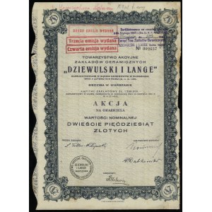 Poľsko, akcia na doručiteľa v hodnote 250 zlotých, 1926, Varšava