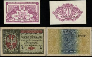Polska, zestaw 2 banknotów, 1916-1944