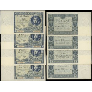 Polen, Satz: 4 x 5 Gold, 2.01.1930