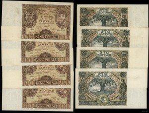 Poland, set: 4 x 100 zloty, 9.11.1934