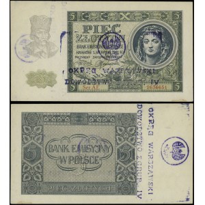 Polska, 5 złotych, 1.08.1941