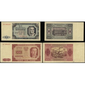 Polen, Satz: 20 Zloty und 100 Zloty, 1.07.1948