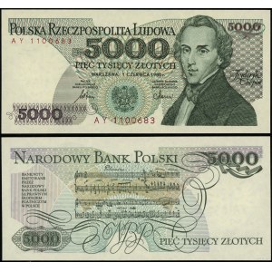 Poland, 5,000 zloty, 1.06.1986