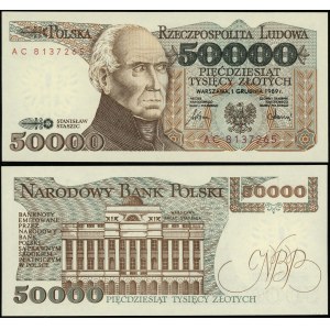 Poland, 50,000 zloty, 1.12.1989