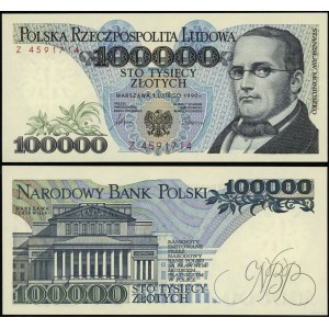 Polsko, 100 000 PLN, 1.02.1990