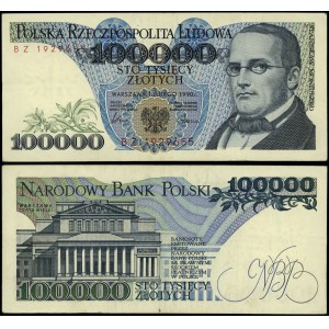 Poland, 100,000 zloty, 1.02.1990