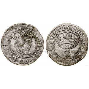Polsko, penny, 1534, Gdaňsk