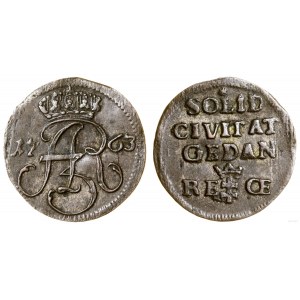 Polska, szeląg, 1763 REŒ, Gdańsk