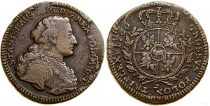 Polska, trojak, 1766 g, Kraków