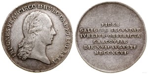 Polska, żeton wybity z okazji złożenia przez Galicję hołdu Franciszkowi II w Krakowie, 1796