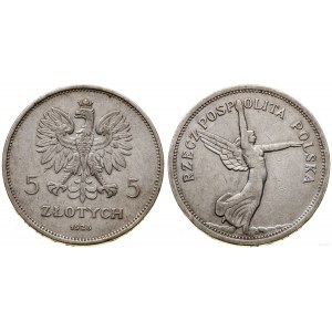 Polska, 5 złotych, 1928, Bruksela