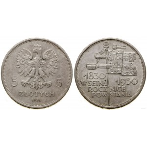 Poľsko, 5 zlotých, 1930, Varšava