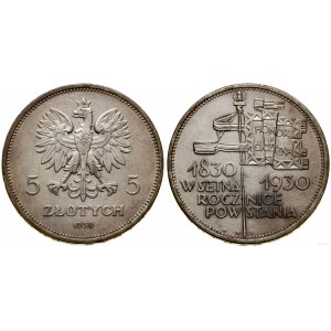 Polsko, 5 zlotých, 1930, Varšava