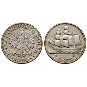 Poland, 2 zloty, 1936, Warsaw