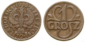 Polska, 1 grosz, 1932, Warszawa