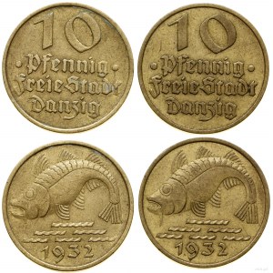 Poľsko, partia 2 x 10 fenig, 1932, Berlín
