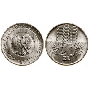 Polsko, 20 zlotých, 1974, Varšava