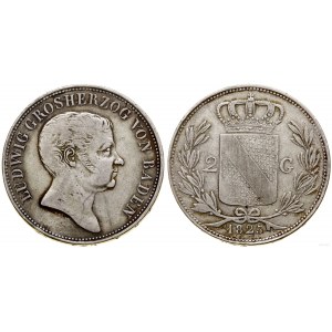 Niemcy, 2 guldeny (Doppelgulden), 1825, Mannheim