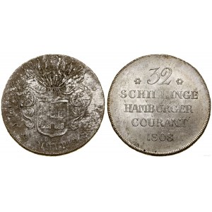 Německo, 32 šilinků, 1808 HSK, Hamburk