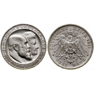 Deutschland, 3 Mark, 1911 F, Stuttgart