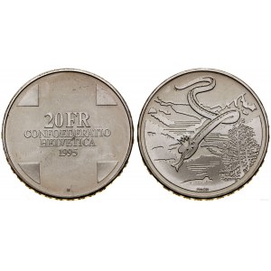 Švajčiarsko, 20 frankov, 1995 B, Bern
