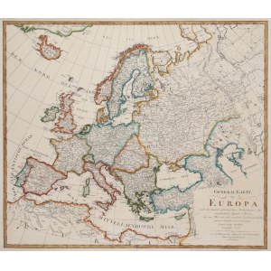 Schneider & Weigel, General Karte von Europa, nach den neuesten astronomischen Beobachtungen…