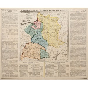 C. Gros, Map of Poland, Prussia and Hungary, indicating the places...