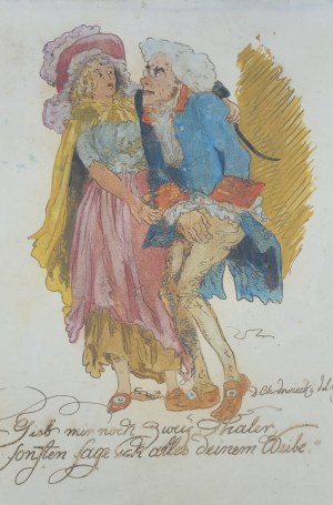 Daniel Chodowiecki, unikatowy rysunek, 1779r,